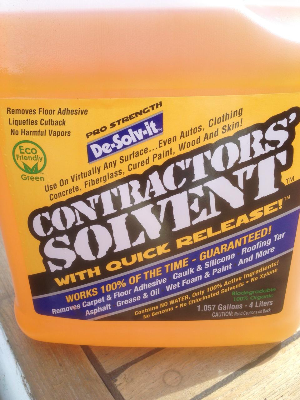 Contractor's solvent