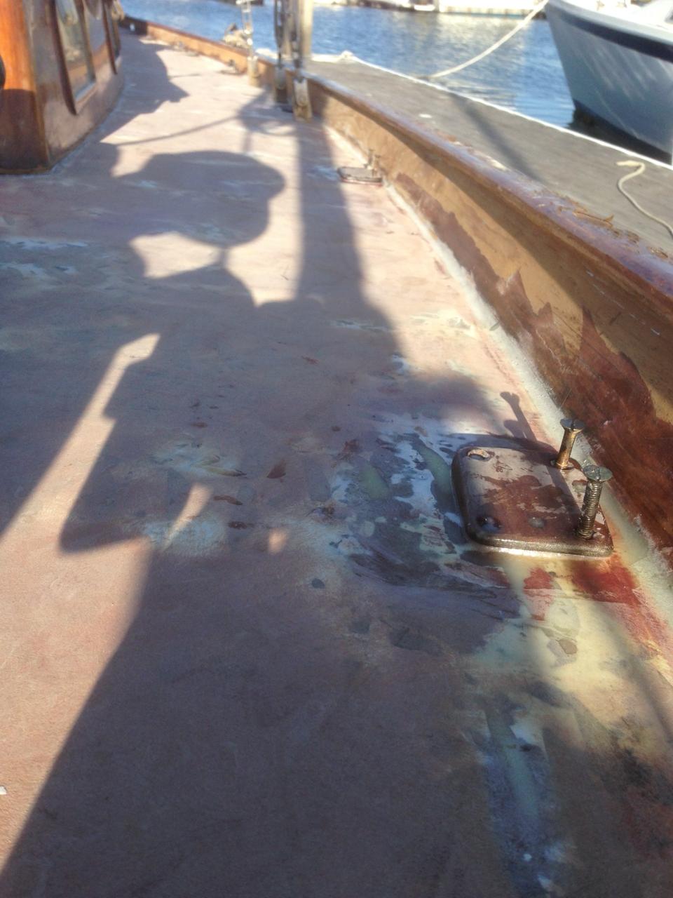 The shadowed deck